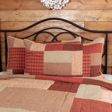 Rory Schoolhouse Red King Sham 21x37 VHC Brands - The Fox Decor